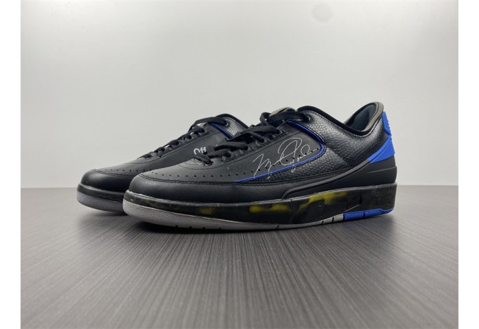 Jordan 2 Retro Low SP Off-White Black Blue DJ4375-004