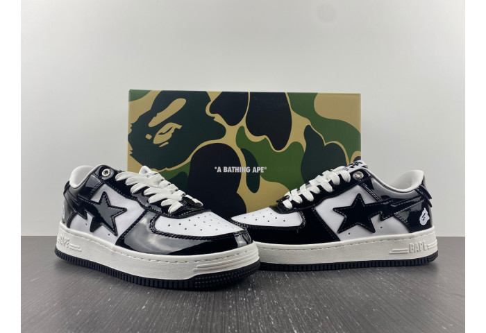 A BATHING APE BAPE STA LOW BLACK 001FWH701001_BLK_A