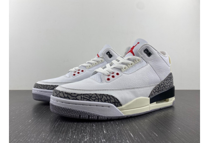 AIR JORDAN 3 WHITE CEMENT REIMAGINED SHOES DN3707-100