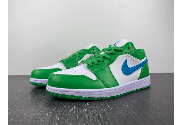Air Jordan 1 Low White Green Blue DC0774-30418