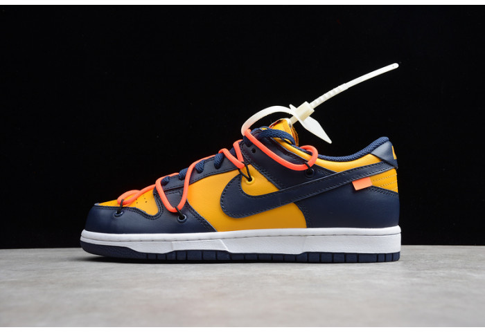 Nike Dunk Low Off-White University Gold Midnight Navy CT0856-700