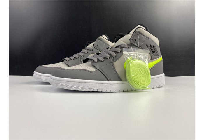 Jordan 1 Mid Gunsmoke Volt 554724-072