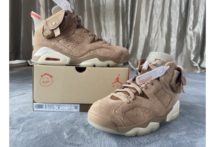 Jordan 6 Retro Travis Scott British Khaki DH0690-200