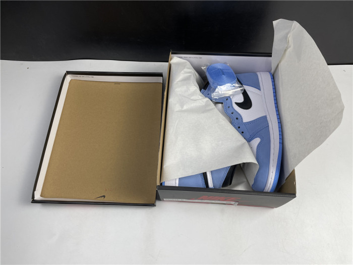 Jordan 1 Retro High White University Blue Black 555088-134