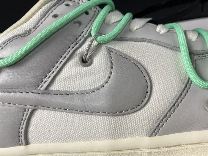 OFF-WHITE X NIKE SB DUNK LOW 04 OF 50 OW WHITE GREY GREEN DM1602-114