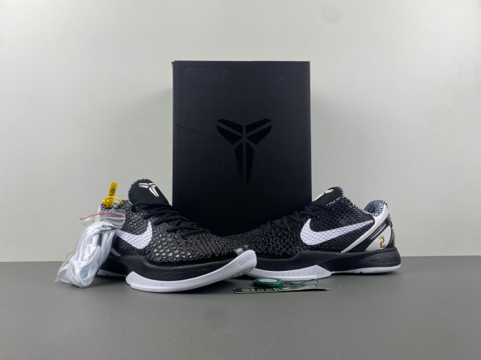 Nike Kobe 7 VI WHITE AND BLACK BLANC ET NOIR CW2190-002