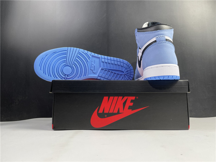Jordan 1 Retro High White University Blue Black 555088-134