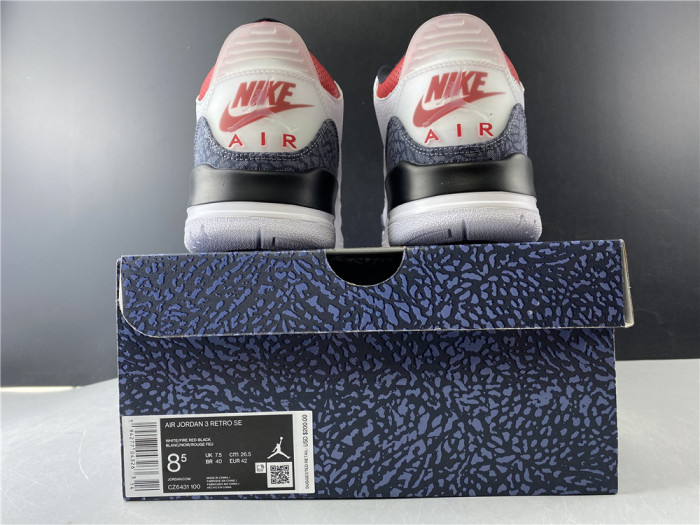 Jordan 3 Retro SE Fire Red Denim (2020) CZ6431-100