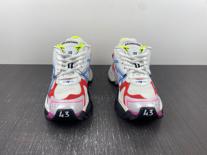 Ba*len*cia*ga runner white blue red 677402-w3rb6-9645