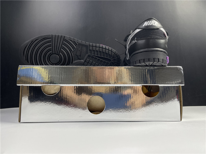 Nike Off-White x Nike Dunk Low Black, silver and purple DM1602-001