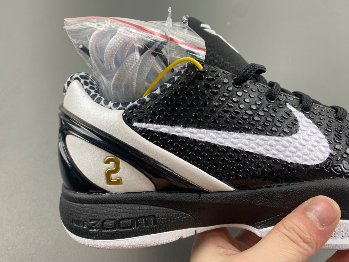 Nike Kobe 7 VI WHITE AND BLACK BLANC ET NOIR CW2190-002