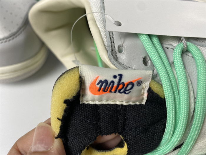 OFF-WHITE X NIKE SB DUNK LOW 04 OF 50 OW WHITE GREY GREEN DM1602-114