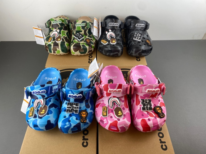 BAPE x Crocs Classic Clog ''ABC Camo - Green''