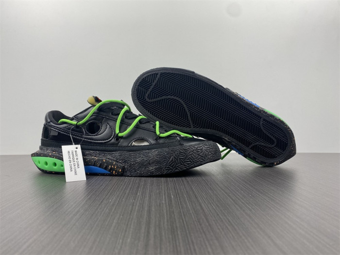 Off-White x Nike Blazer Low Black Green DH7863-001