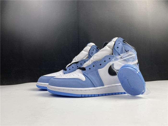 Jordan 1 Retro High White University Blue Black 555088-134