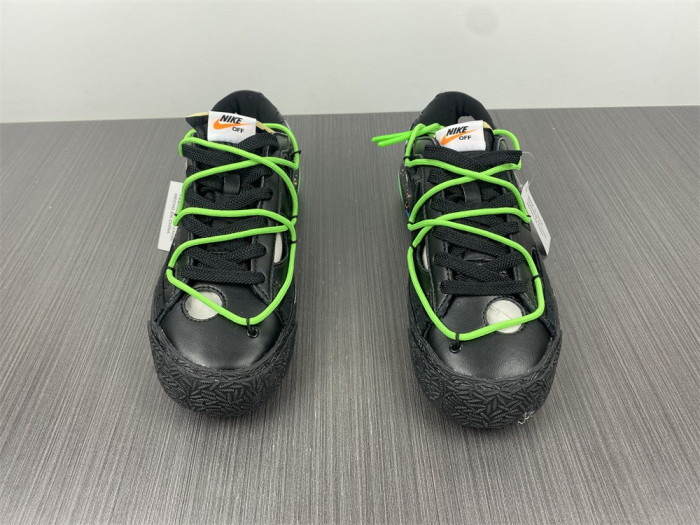 Off-White x Nike Blazer Low Black Green DH7863-001