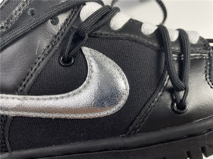 Nike Off-White x Nike Dunk Low Black, silver and purple DM1602-001