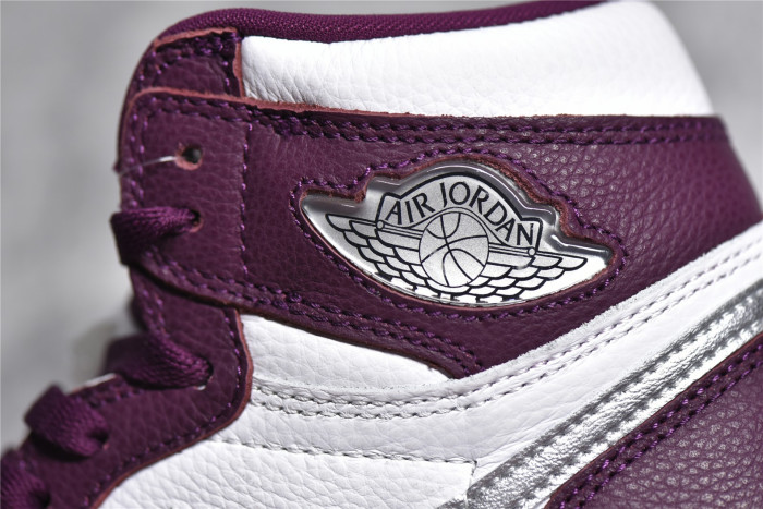 Air Jordan 1 High OG “Bordeaux” Bordeaux/White-Metallic Silver 555088-611