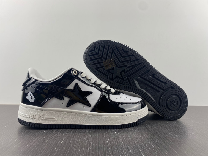A BATHING APE BAPE STA LOW BLACK 001FWH701001_BLK_A