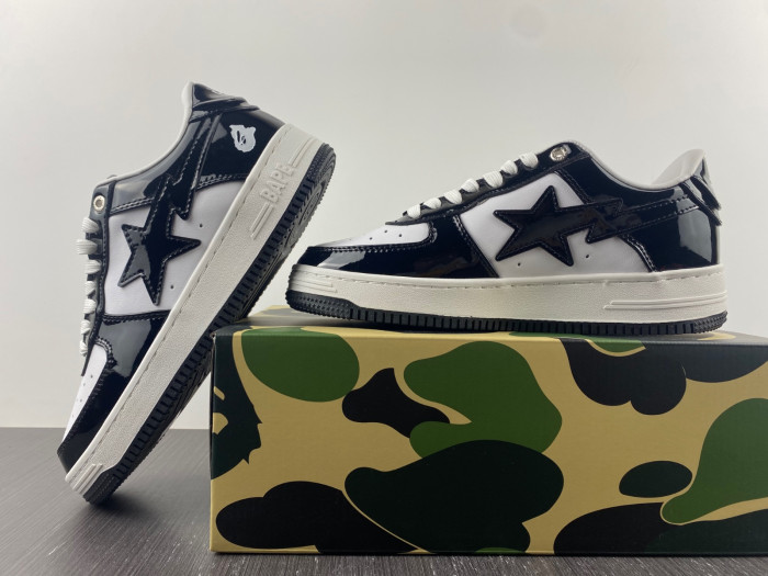 A BATHING APE BAPE STA LOW BLACK 001FWH701001_BLK_A