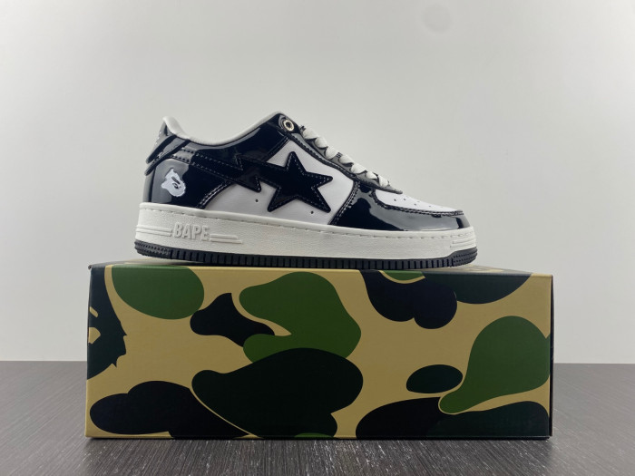 A BATHING APE BAPE STA LOW BLACK 001FWH701001_BLK_A