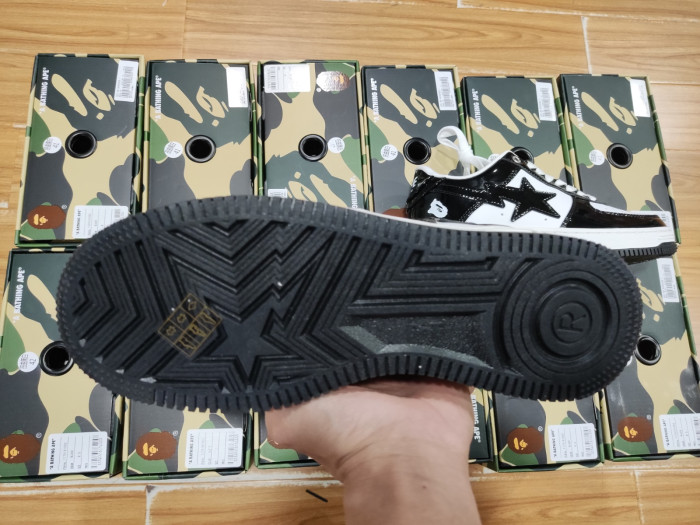 A BATHING APE BAPE STA LOW BLACK 001FWH701001_BLK_A