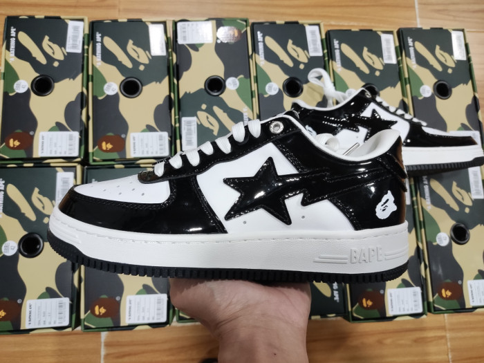 A BATHING APE BAPE STA LOW BLACK 001FWH701001_BLK_A