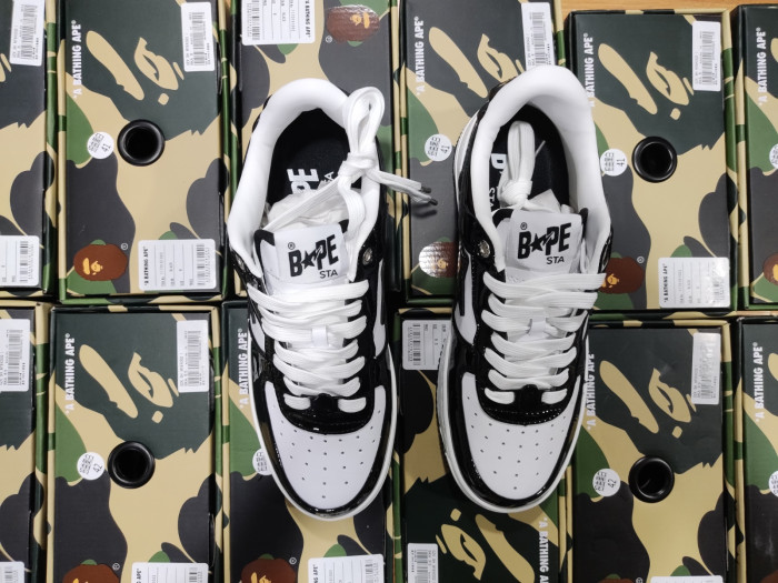 A BATHING APE BAPE STA LOW BLACK 001FWH701001_BLK_A