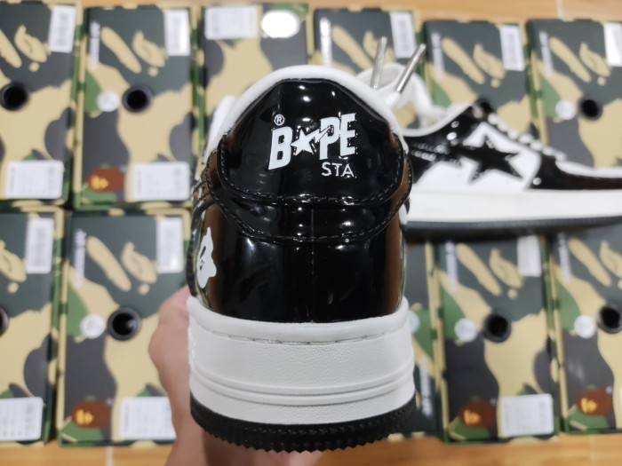 A BATHING APE BAPE STA LOW BLACK 001FWH701001_BLK_A