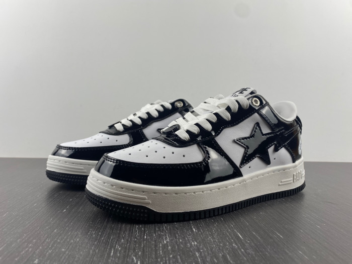 A BATHING APE BAPE STA LOW BLACK 001FWH701001_BLK_A