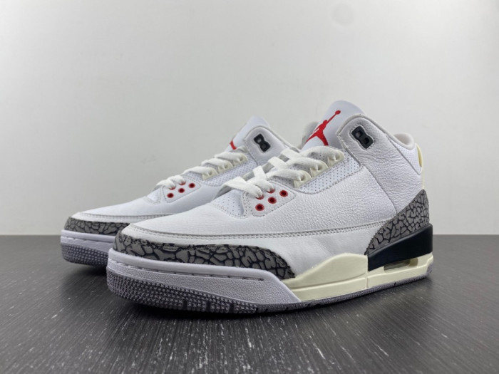 AIR JORDAN 3 WHITE CEMENT REIMAGINED SHOES DN3707-100
