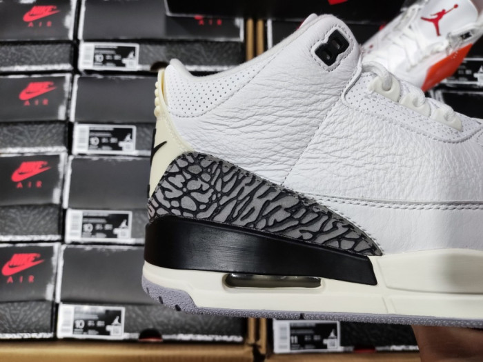 AIR JORDAN 3 WHITE CEMENT REIMAGINED SHOES DN3707-100
