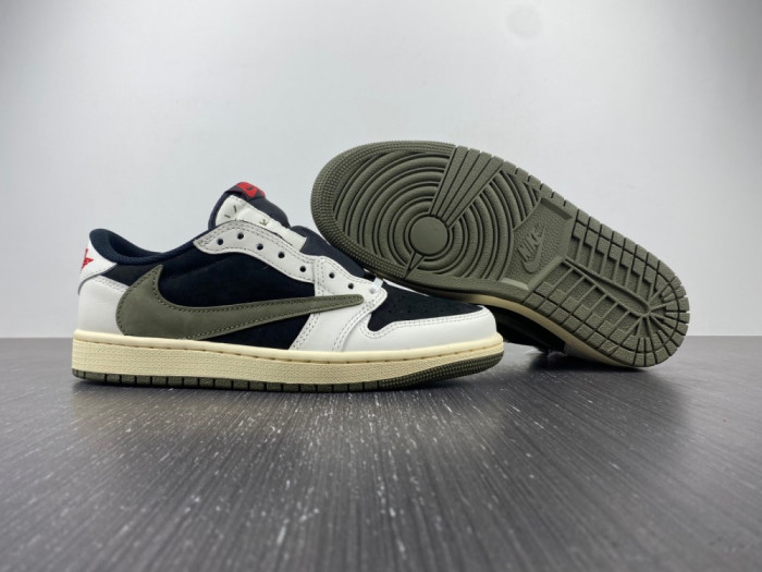 TRAVIS SCOTT X AIR JORDAN AIR JORDAN 1 RETRO LOW OG OLIVE DZ4137-106