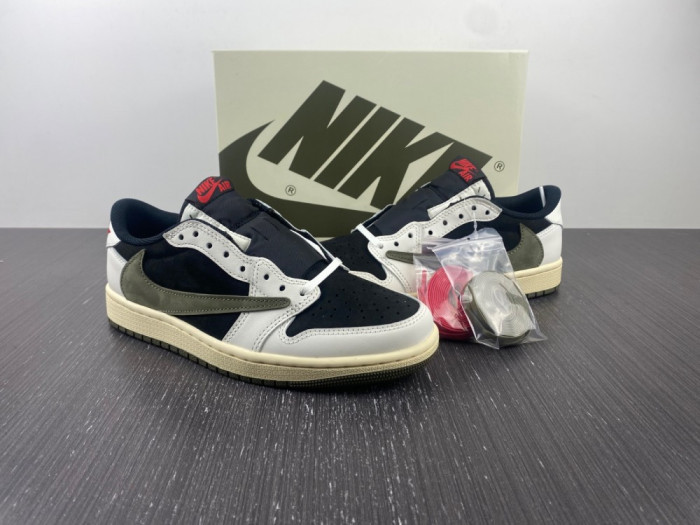 TRAVIS SCOTT X AIR JORDAN AIR JORDAN 1 RETRO LOW OG OLIVE DZ4137-106