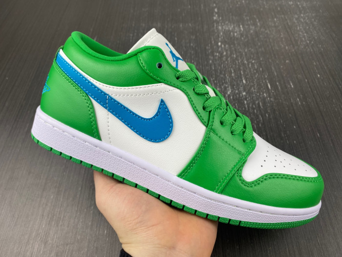 Air Jordan 1 Low White Green Blue DC0774-30418