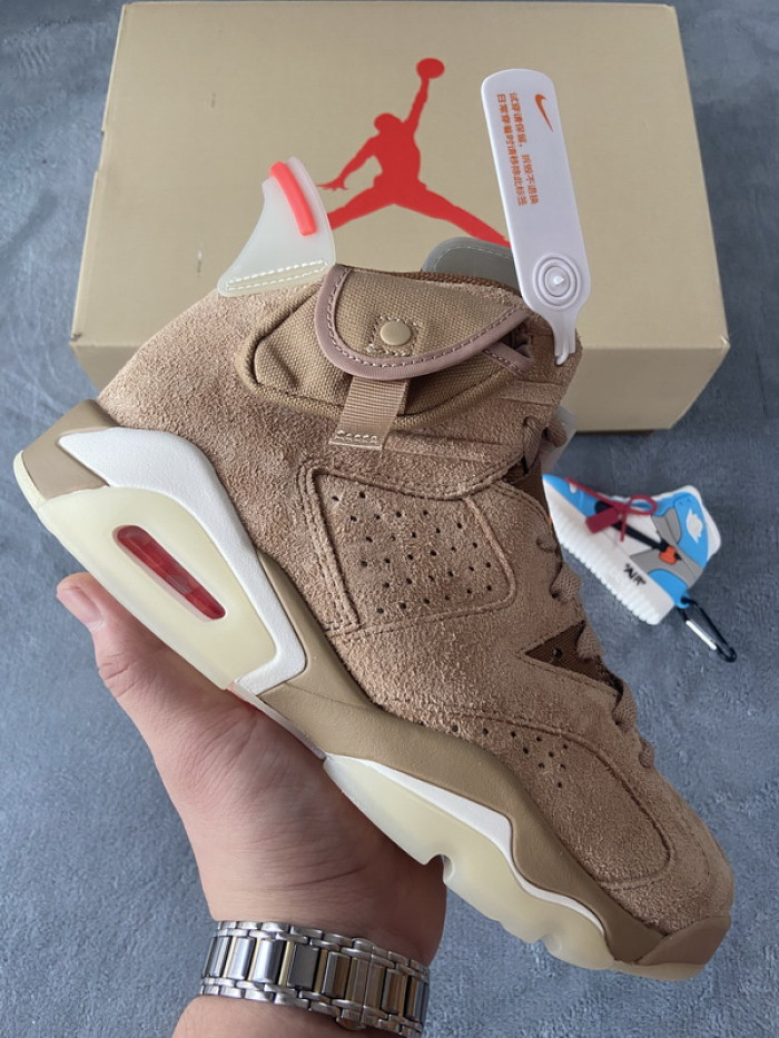 Jordan 6 Retro Travis Scott British Khaki DH0690-200