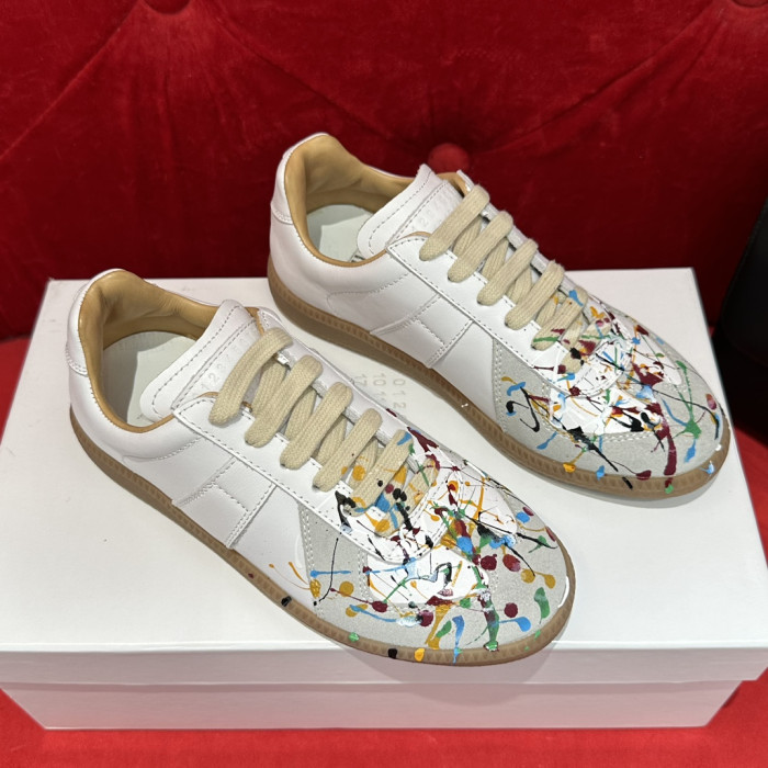 ma*s*n Ma*i*la calfskin sneakers