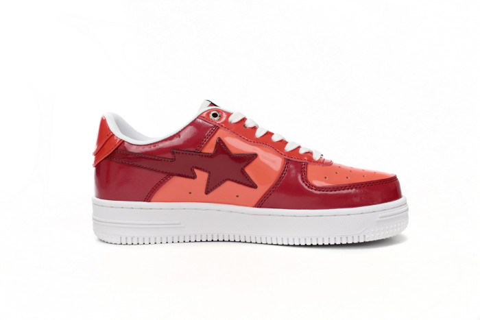 a bathing ape bape sta low white dark red mirror surF**e 1h20191046
