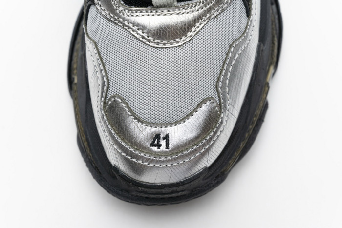 Balenciaga Triple S Black Silver 541624 W09E1 7320