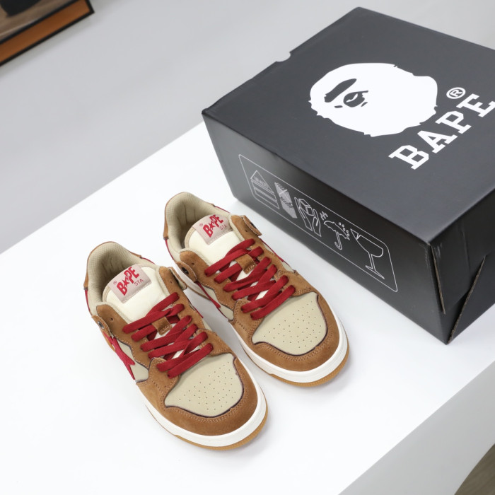 A Bathing Ape Sk8 Sta Wheat Red BA001FWG701030X