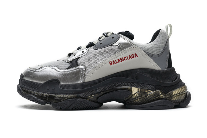 Balenciaga Triple S Black Silver 541624 W09E1 7320