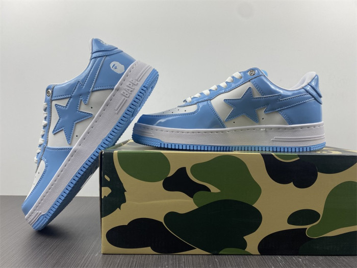 A Bathing Ape SK8 Sta  Low Blue BA1H70191001