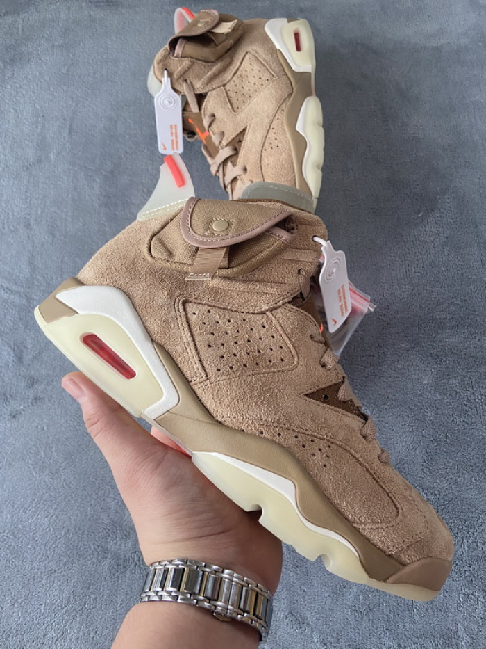 Jordan 6 Retro Travis Scott British Khaki DH0690-200