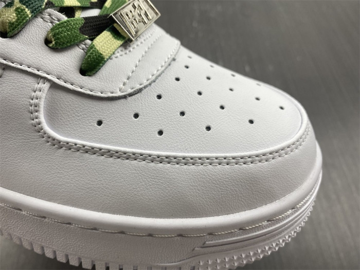 A Bathing Ape Sk8 Sta Low White ABC Camo Green BA001H20191045