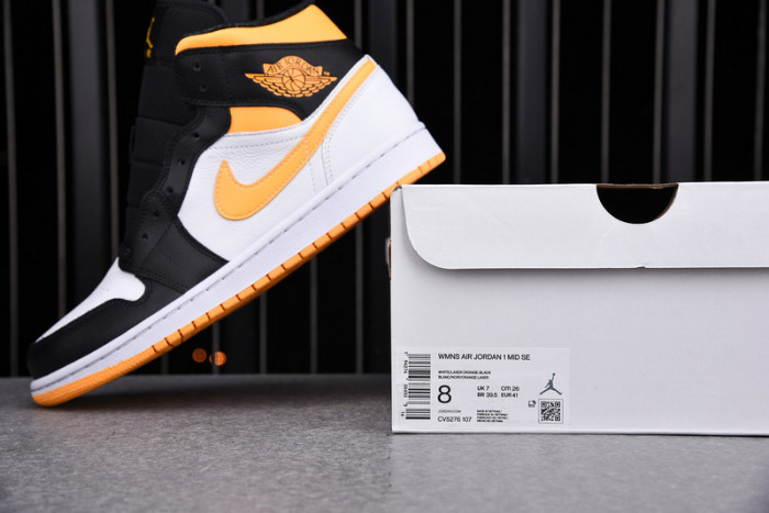 Jordan 1 Mid Laser Orange Black (W) CV5276-107