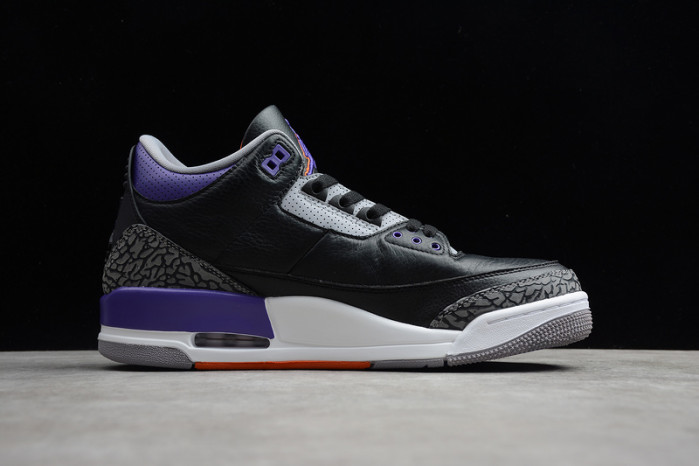 Jordan 3 Retro Black Court Purple CT8532-050