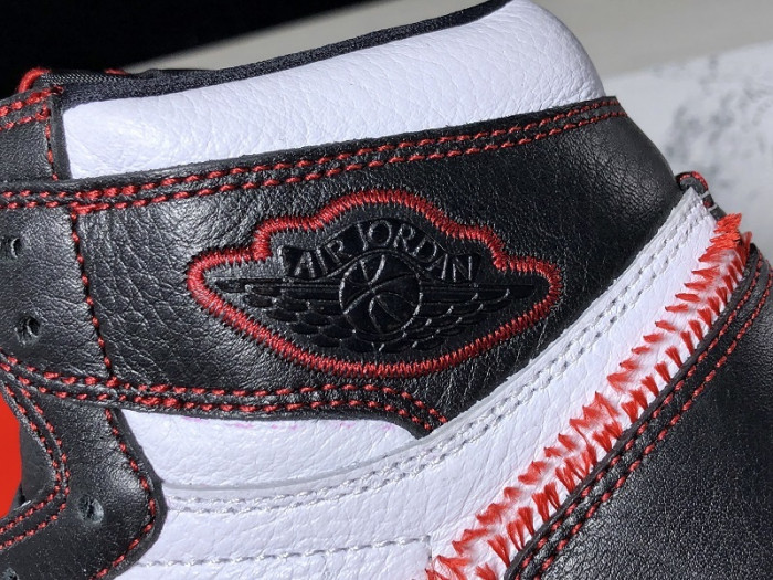 Jordan 1 Retro High Defiant White Black Gym Red CD6579-071