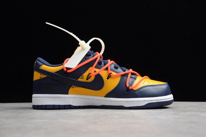 Nike Dunk Low Off-White University Gold Midnight Navy CT0856-700