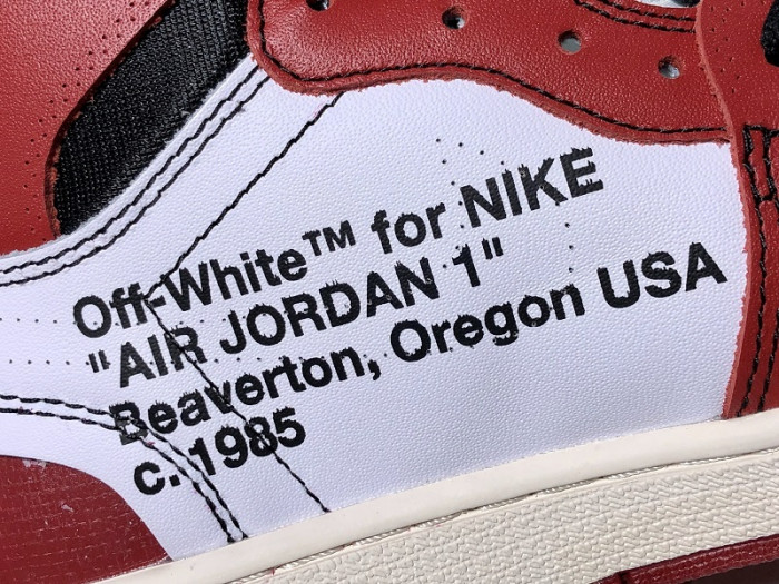 OFF-WHITE AIR JORDAN 1 RETRO CHICAGO THE TEN AA3834-101