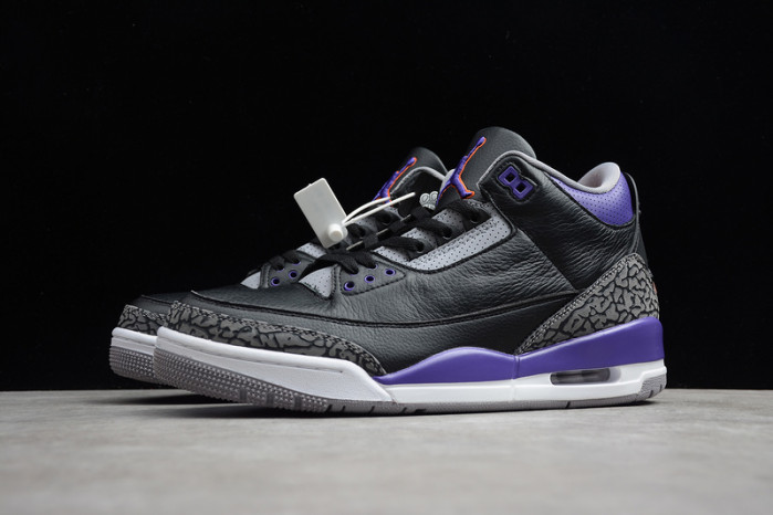 Jordan 3 Retro Black Court Purple CT8532-050